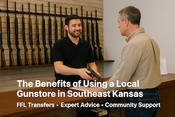 Local Coffeyville gunstore offering FFL transfers and firearm sales in Southeast Kansas